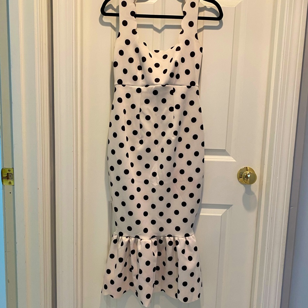 ASOS polka dot maternity dress